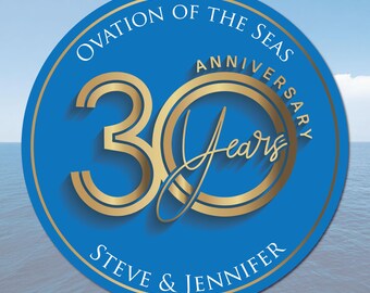 Anniversary Cruise Magnet | Door Decor | 7.4 inches
