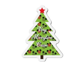 Very Merry Christmas Tree Cruise Door Die-Cut Magnet