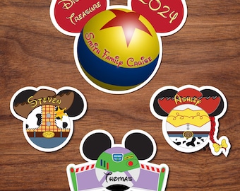 Toy Story Disney Cruise Door Magnets, Woody, Buzz, Jessie, Alien & More, Decorations, Family Gift