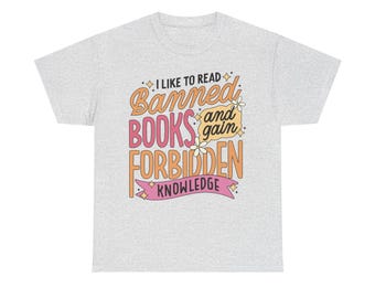 Camiseta de libros prohibidos: lee con actitud, ideal para amantes de los libros, regalos literarios, ropa para el aula, camiseta de bibliotecario, regalo para lectores, amor por los libros.