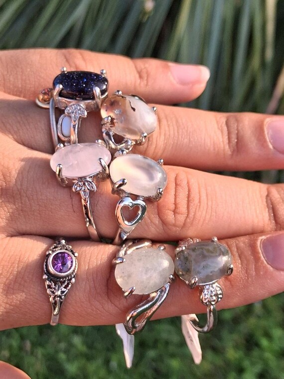 Bundle GemStone Crystal Quartz Styled Statement R… - image 8