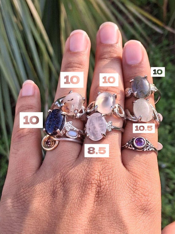 Bundle GemStone Crystal Quartz Styled Statement R… - image 1