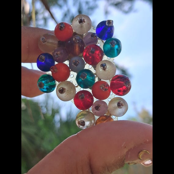 1940s? WW2 Era Miriam Haskell? Unsigned Multicolo… - image 5