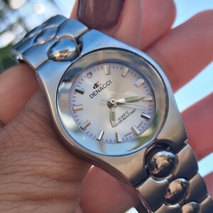 Denacci Quartz Watches Set Mens Womens Water Resistant Stainless Steel Partners Denacci quartz japan water - Gem main image 4
