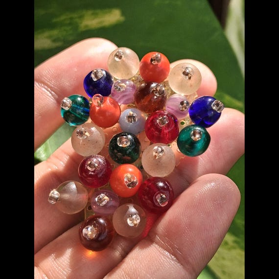 1940s? WW2 Era Miriam Haskell? Unsigned Multicolo… - image 2