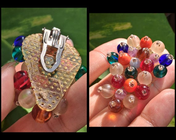 1940s? WW2 Era Miriam Haskell? Unsigned Multicolo… - image 1