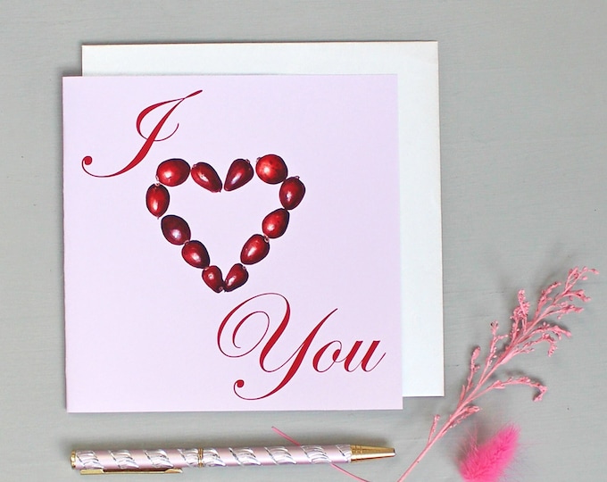Featured listing image: I Heart You Valentines Card for her