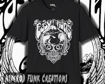 Vintage Biker Chopper Skull T-shirt: Retro Motorcycle Graphic Tee