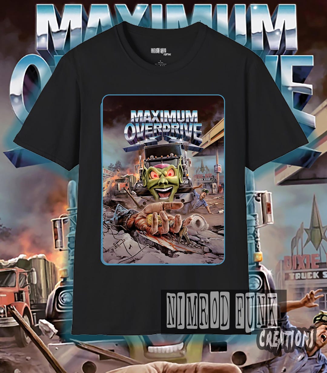 Maximum Overdrive T-shirt: Vintage Horror Movie Tee - Etsy