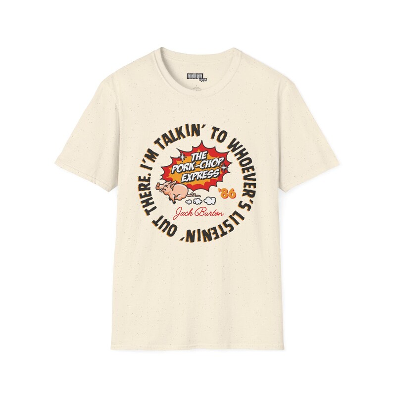 Camiseta unisex Jack Burton Pork Chop Express - Camiseta de la película Big Trouble Little China, top gráfico, camiseta de película vintage, ropa clásica de culto. imagen 6