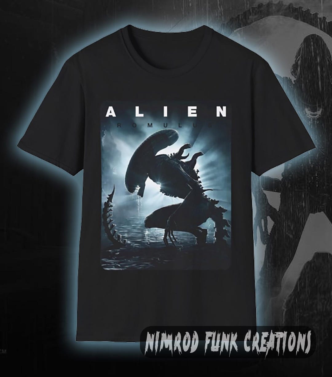 Alien Romulus T-shirt: Xenomorph Movie Tee, Retro Vintage Style - Etsy