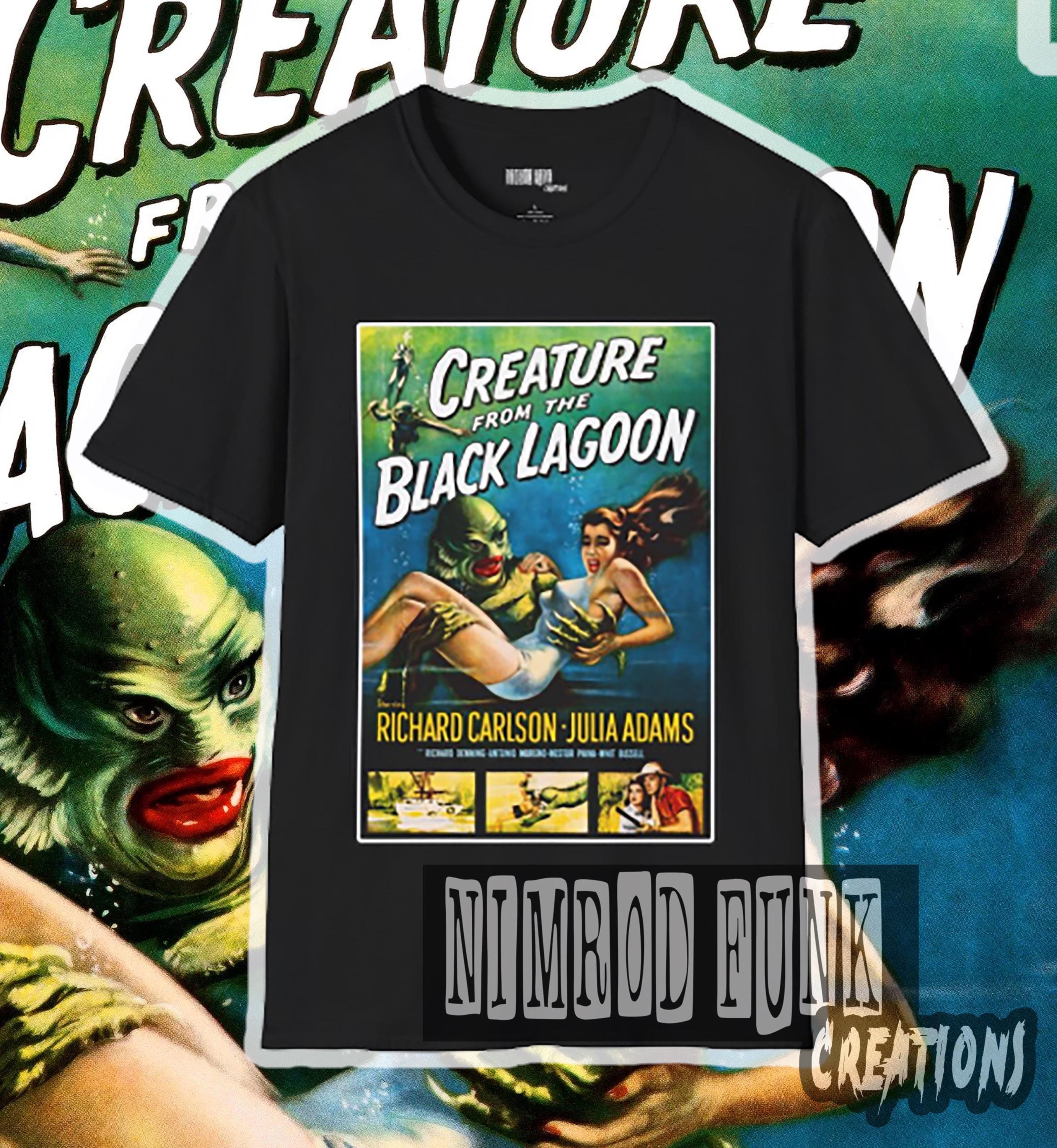 Creature From The Black Lagoon Movie Poster T-Shirt – 1954 Film Fan Gift, Unisex S-5XL