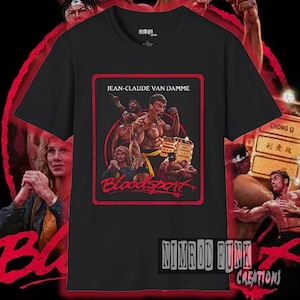 Camiseta de la película Bloodsport: Camiseta de la película de Jean-Claude Van Damme de los 90 imagen 1