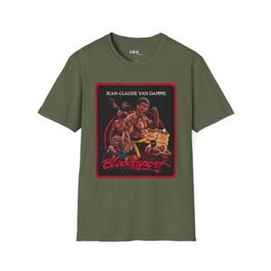 Camiseta de la película Bloodsport: Camiseta de la película de Jean-Claude Van Damme de los 90 imagen 7