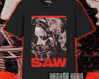 Original SAW Movie Promo T-shirt Adult Size XL Black Jigsaw Horror