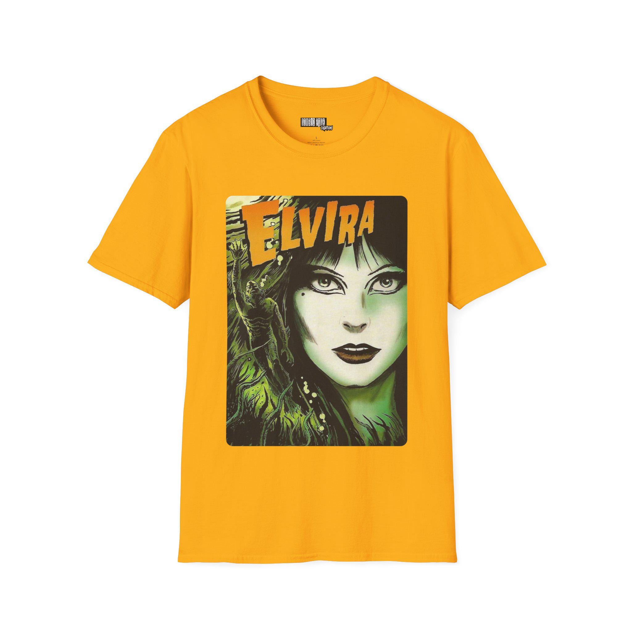 T-shirt Elvira - Design Graphique Vintage Film D'horreur - Taille S à 3XL - Noir - Neuf Avec étiquettes
