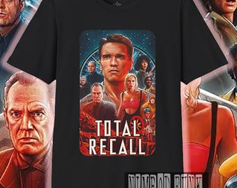 Total Recall Movie T-Shirt: Arnold Schwarzenegger Cult Film Tee