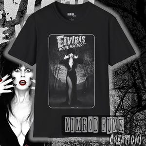 Elvira's Movie Macabre Zombie T-Shirt: Gothic Horror Softstyle Tee