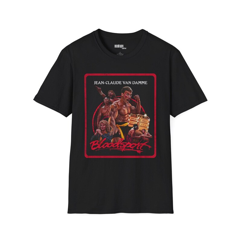 Camiseta de la película Bloodsport: Camiseta de la película de Jean-Claude Van Damme de los 90 imagen 2