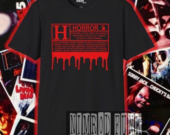 Horror Movie Warning T-Shirt | Horror Movie Lovers Design