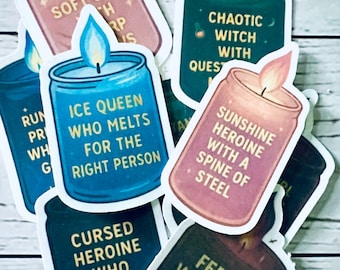 FMC Trope Sticker Mega Bundle: 19 Romance & Fantasy Bookish Stickers
