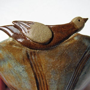 Woodland Bird Bowl Stoneware Clay image 4