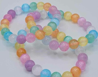 Lavender Quartz + rainbow colored selenite!