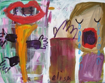 Cry Baby Outsider Art Brut RAW Visionary Naive Elisa