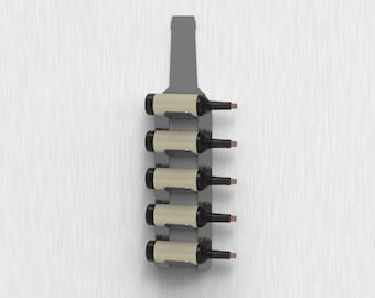 Botellero / Decoración de pared / Diseño moderno - Planos DXF para corte láser CNC (PDF)