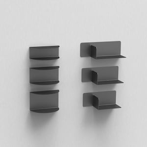 Wall Shelf Set PDF DXF – 6 Modern Metal Shelves from 2.5mm Sheet – CNC Bent Minimalist Design – Digital Files
