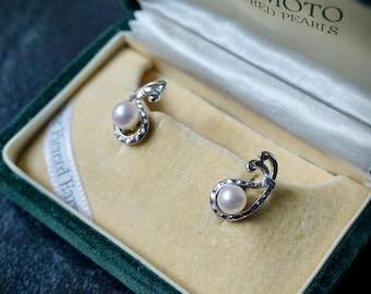 ミキモト 7mm クラシック 14K イエローゴールド アコヤ真珠 スタッド