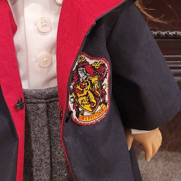 Hogwarts Houses appliques for 18 inch dolls