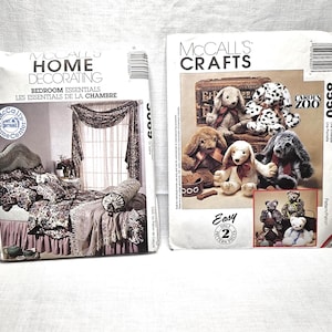 Cozy Bedroom and Plush Toy Pattern Bundle – McCall’s 8550 & 3069