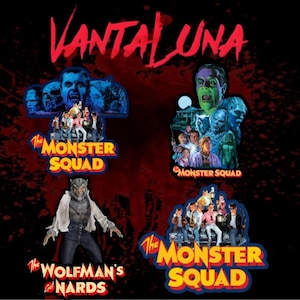 The Monster Squad Horror Stickers: Die Cut, Glossy, Waterproof