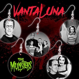 Horror Earrings - The Munsters. High Quality Image **FREE SHIPPING**