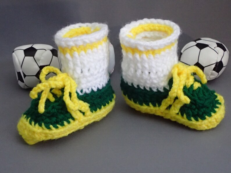 Baby Soccer Booties Baby Track Booties Kelly Green Bright Etsy