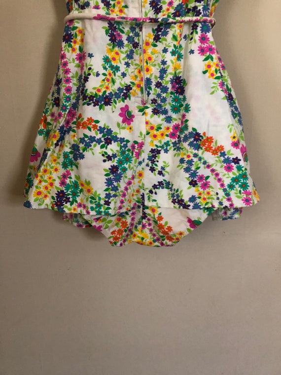 Vintage 1950s floral swim dress - image 6
