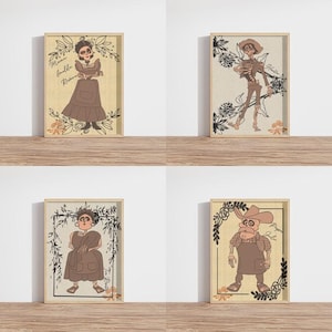 Set of 10 Disney Coco Characters Printable Posters Day of the Dead Skeleton Room Decor Ofrenda Prints Gift Kids Movie Wall Digital Art