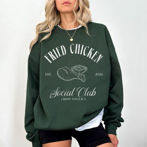 Bluza Vintage Chicken • Koszulka z prezentem do gotowania w domu • Koszulka na przyjęcie • Prezent w postaci smażonego kurczaka • Bluza Oversized • Prezent dla smakosza dla niej