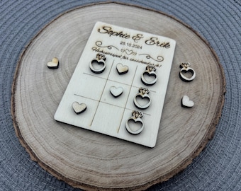 Regalo di gioco di nozze - Regalo per gli ospiti di nozze Tic Tac Toe