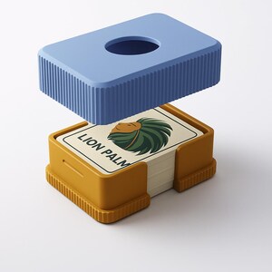 Playing Card Storage Box with Lid | Travel Deck Holder Organizer for Standard Size Cards