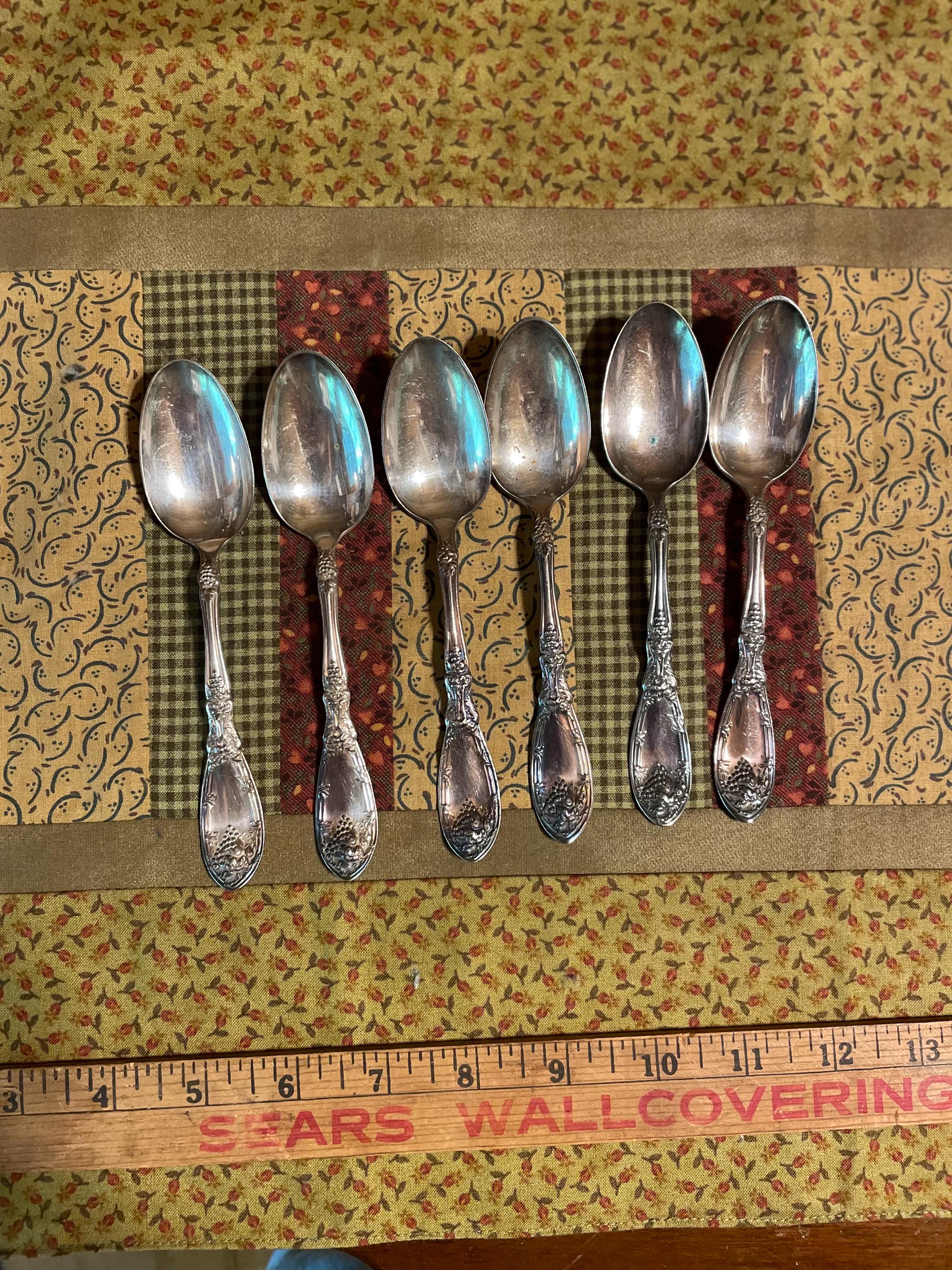 ６ペンス＆1881®️ROGERS®️A1スプーンと＆革コースター4 1881 Rogers A1 - Etsy