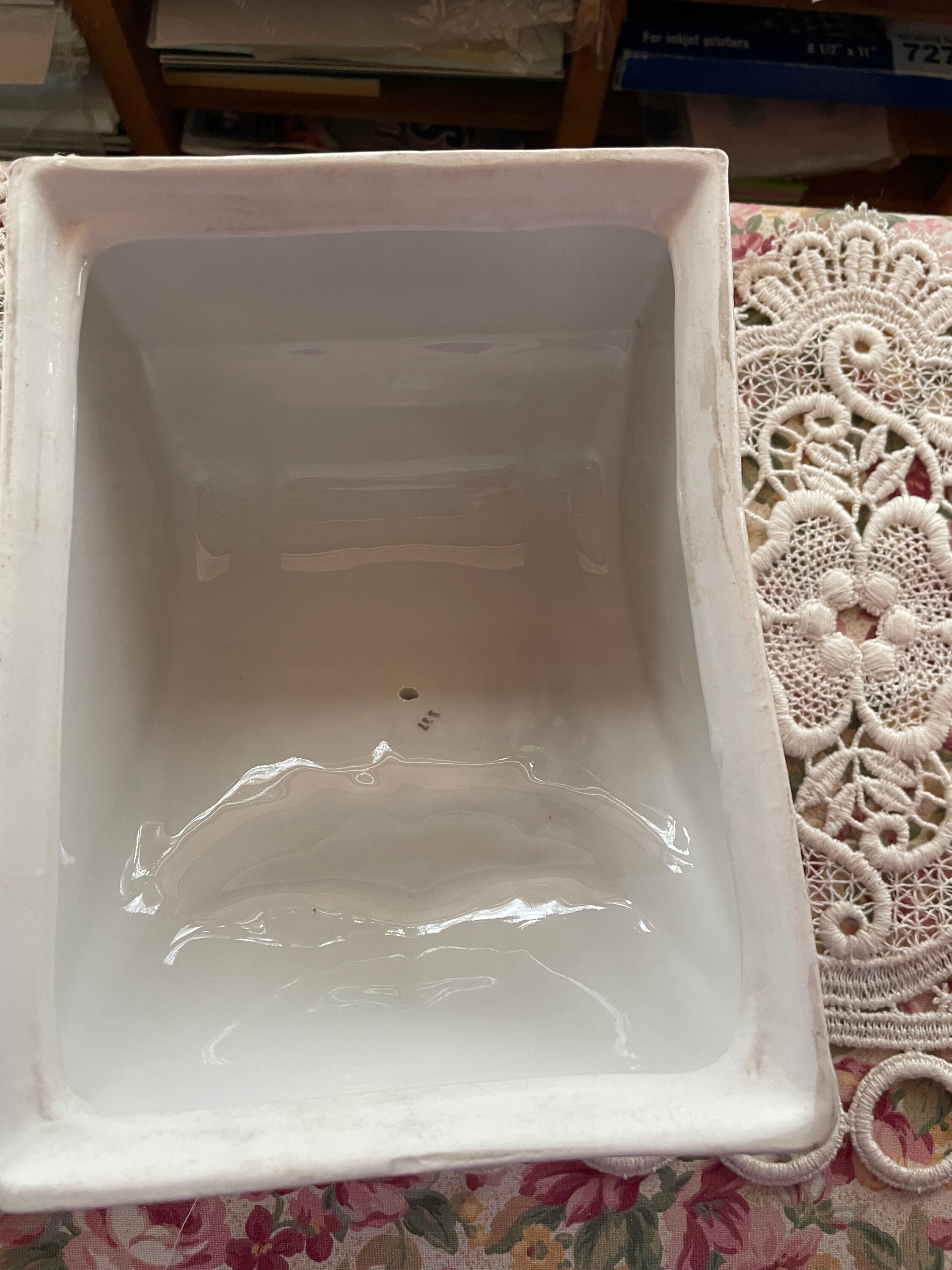 Vintage Covered Cheese Serving Dish Germany Floral Pansies Etsy