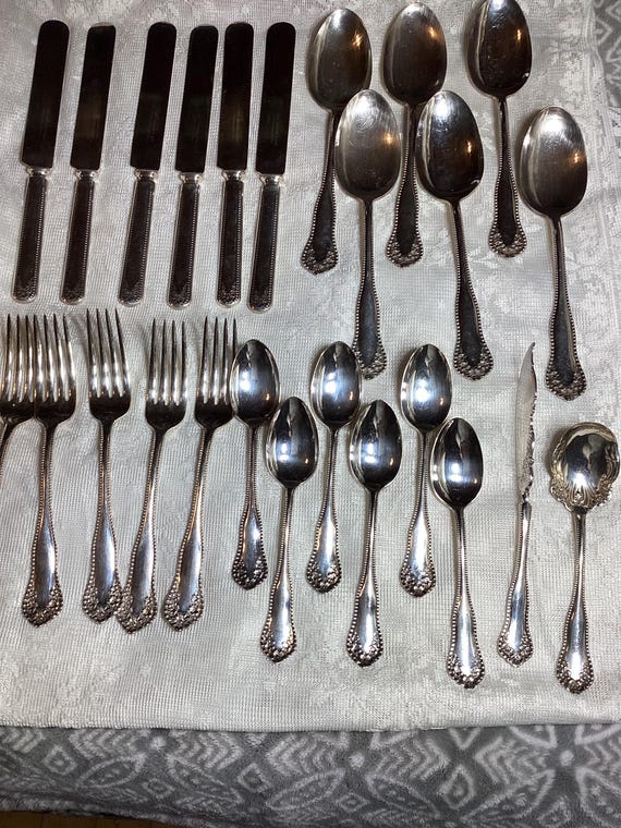 Rogers & Son Silver WM Wm Set Plate Flatware | Antique AA eBay