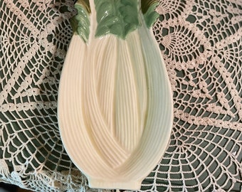 Vintage, celery, serving dish ceramic