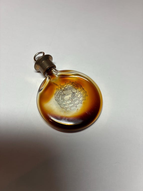 Vintage Corday "Toujours Moi" perfume bottle featuring a Unicorn Design