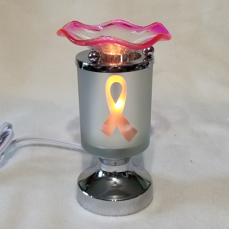 T Cancer Awareness Electric Touch Lamp 4 Warming Scented Image 0