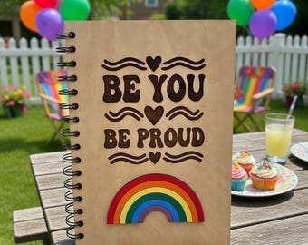 Be You Be Proud Blank Page Notebook