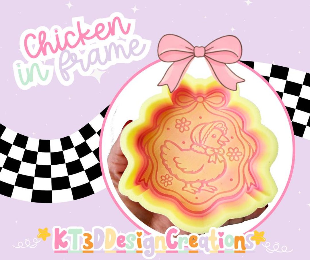 Chicken in Frame Silicone Freshie Mold - Etsy