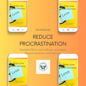 Procrastination Workbook. Arbeitsbuch zur Produktivität, um Ziele mit Aktionsplänen zu erreichen